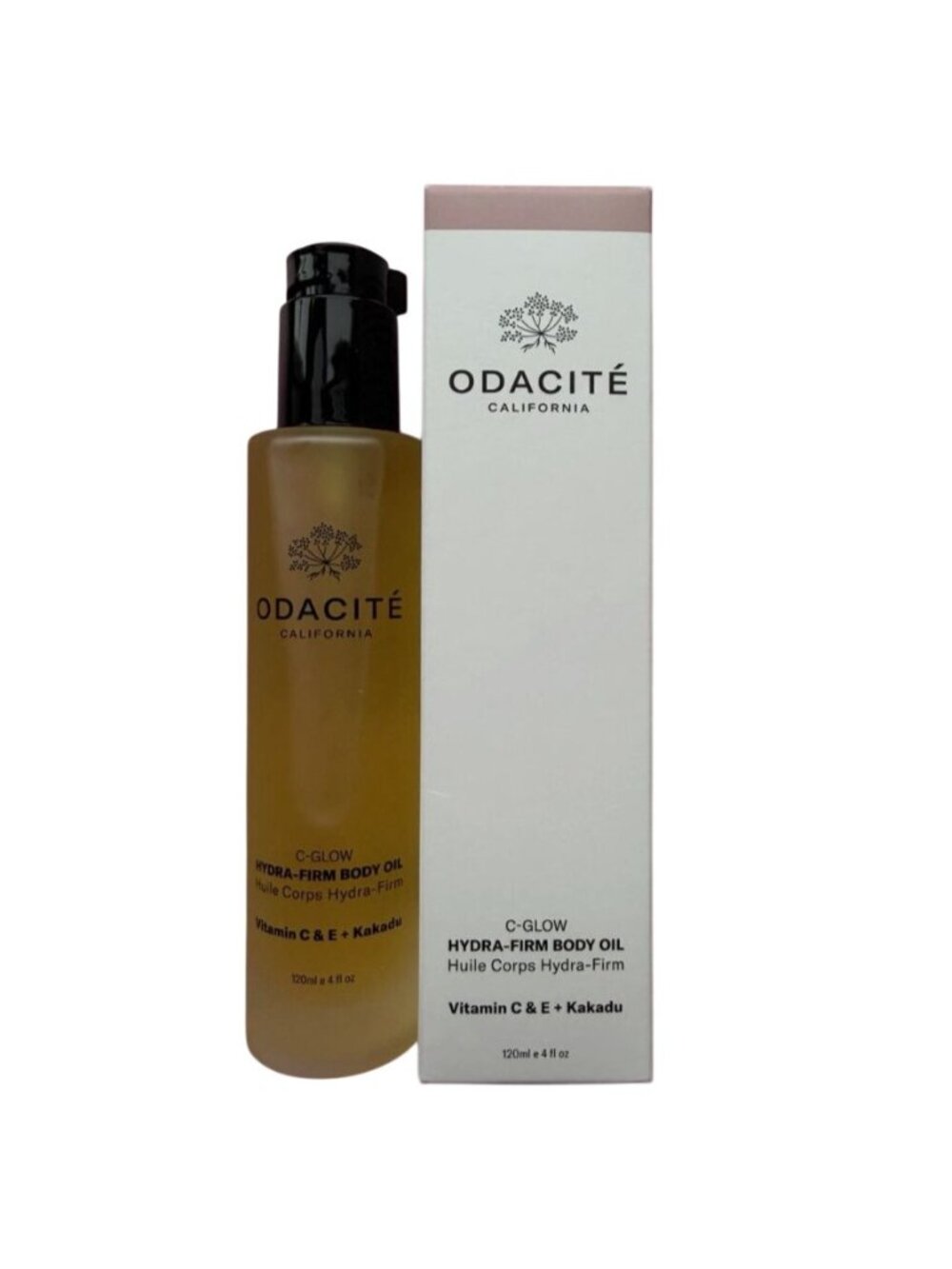 Odacite C-Glow Hydra-Firm Body Oil Vitamin C & E + Kakadu 4oz/120mL